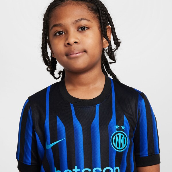 Inter Milan Nike Youth 2025/26 Home Replica Jersey - Blue/Aqua