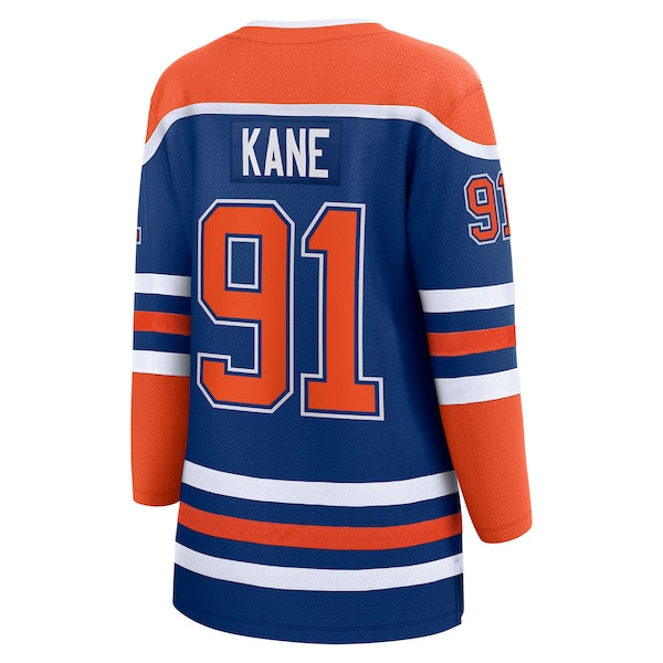 Evander Kane Edmonton Oilers  Women's 2025 Stanley Cup Final Home Breakaway Jersey - Royal
