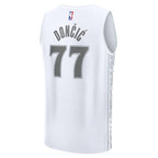 Luka Dončić Dallas Mavericks  Youth 2024/25 Fast Break Player Jersey - City Edition - White
