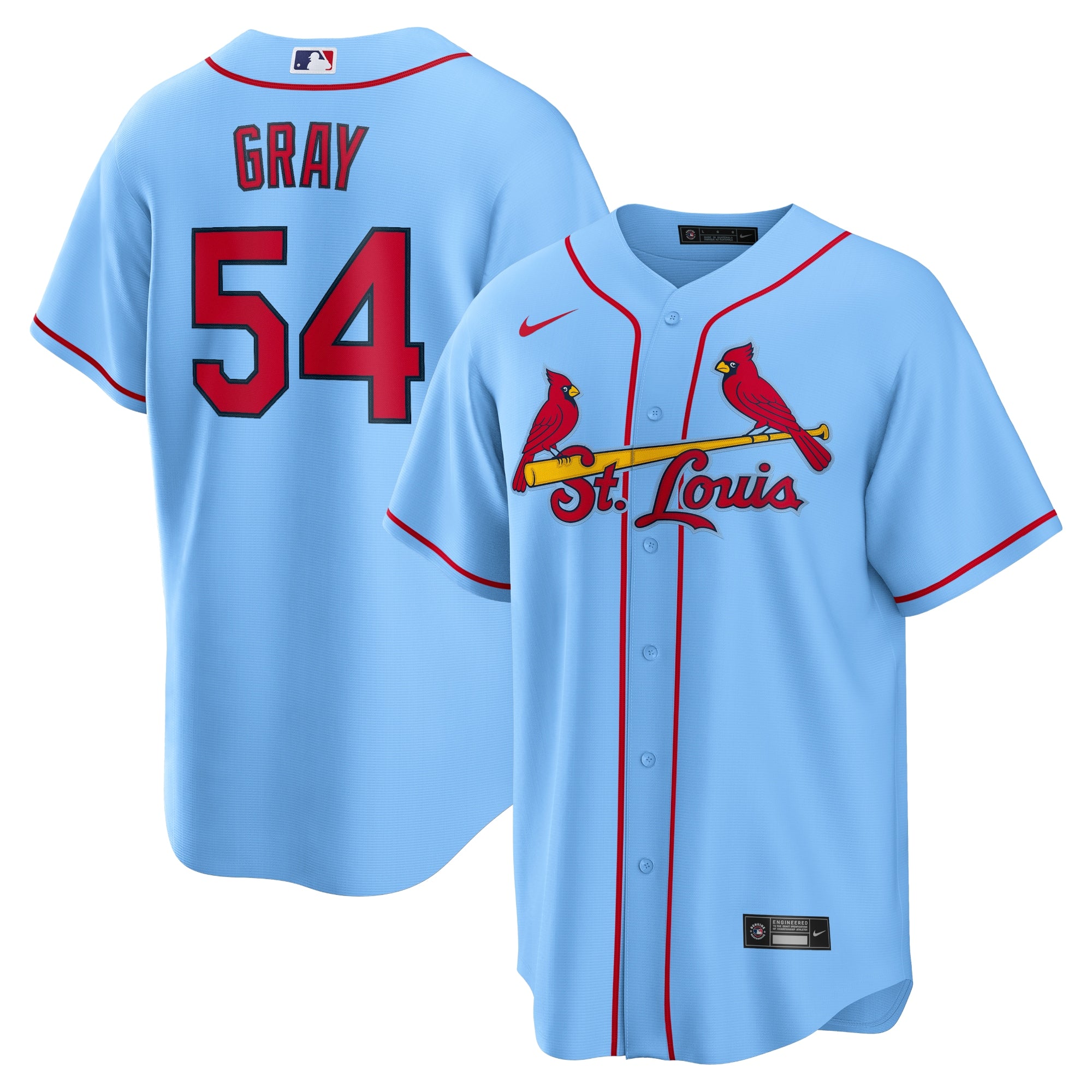 Sonny Gray St. Louis Cardinals Nike Home Replica Jersey - White/Light Blue/Red