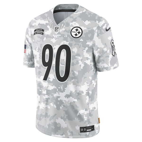 T.J. Watt Pittsburgh Steelers Nike 2024 Salute to Service Limited Jersey - Arctic Camo