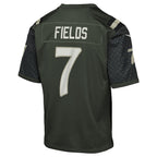 Justin Fields New York Jets Nike Youth 2025 Rivalries Collection Game Jersey - Gotham Green
