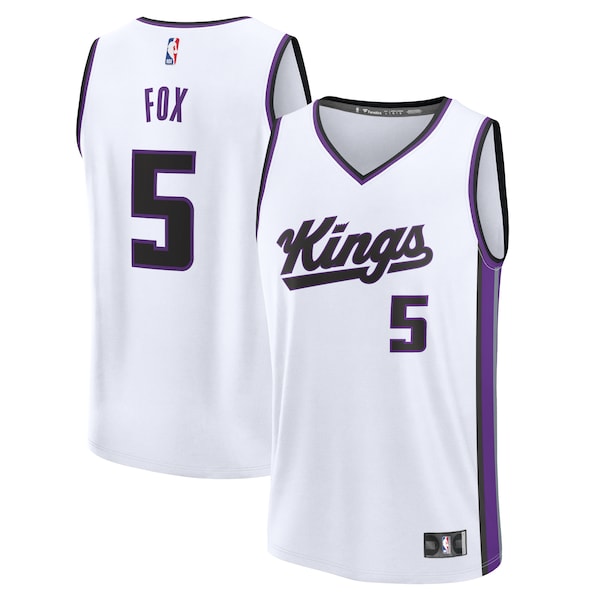 De'Aaron Fox Sacramento Kings  Fast Break Replica Player Jersey - Association Edition - White