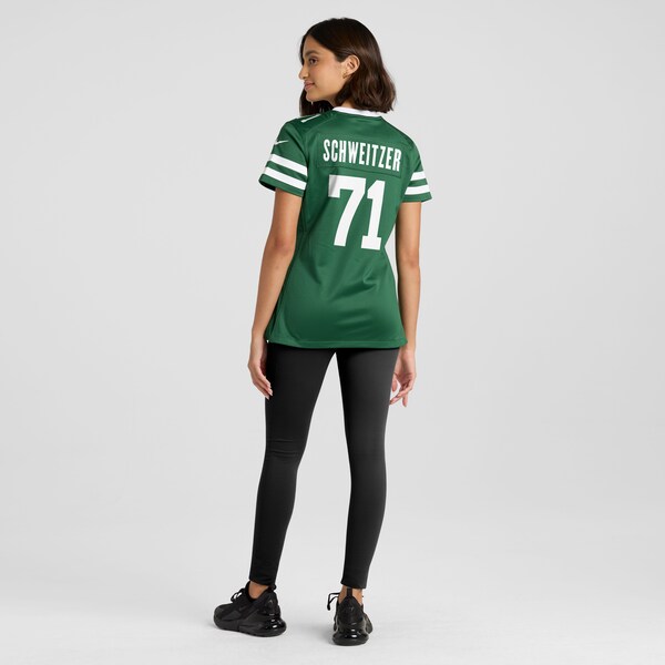 Wes Schweitzer New York Jets Nike Women's Team Game Jersey - Legacy Green