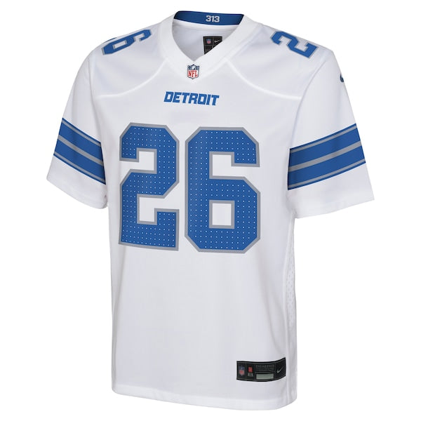 Jahmyr Gibbs Detroit Lions Nike Youth Player Game Jersey - White
