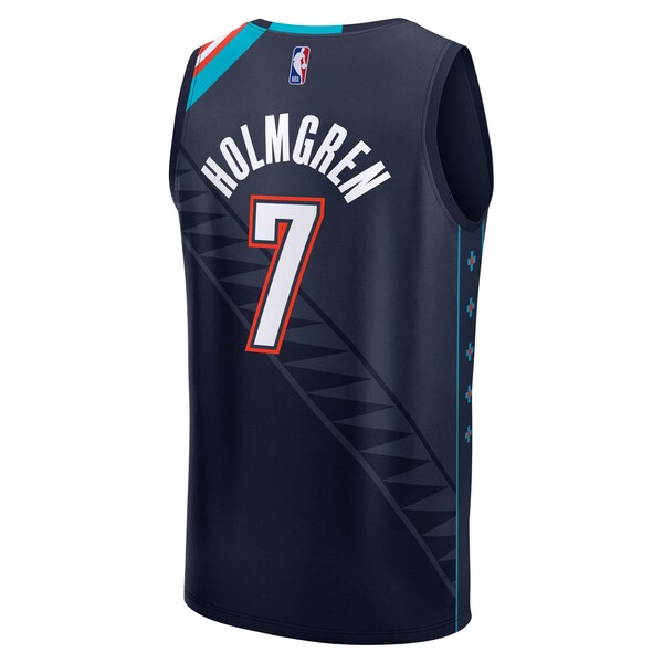 Chet Holmgren Oklahoma City Thunder  2025/26 City Edition Fast Break Jersey - Navy