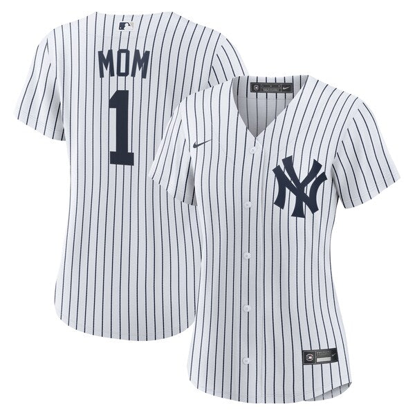New York Yankees Nike Women's #1 Mom Home Replica Jersey - White