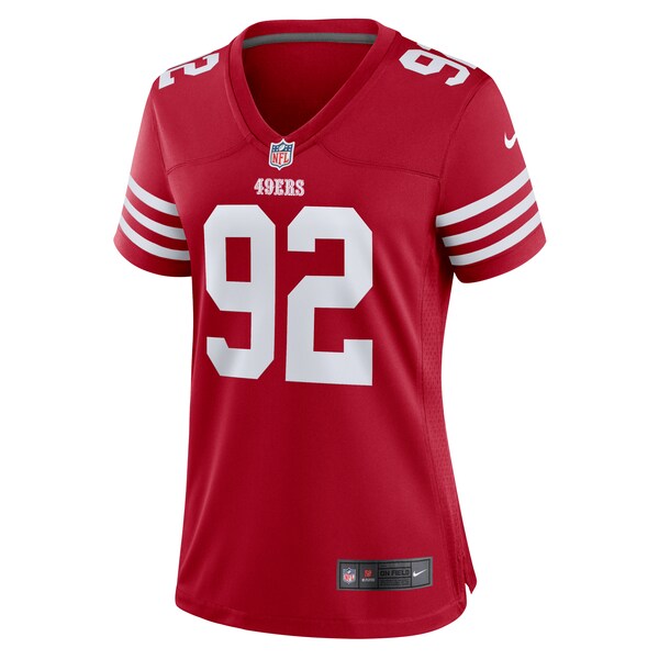 Jordan Elliott San Francisco 49ers Nike Women's Team Game Jersey -  Scarlet