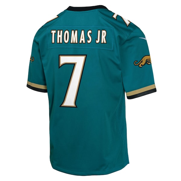 Brian Thomas Jr. Jacksonville Jaguars Nike Youth Alternate 2 Prowler Throwback Game Jersey - Teal
