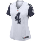 Dak Prescott Dallas Cowboys Nike Women's Alternate Game Jersey - White/Navy