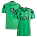 Brandon Vazquez Austin FC adidas 2025 The Heartbeat Kit Replica Player Jersey - Green