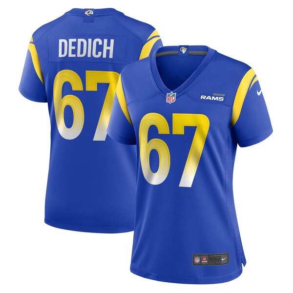 Justin Dedich Los Angeles Rams Nike Women's Game Jersey -  Royal