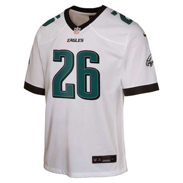 Saquon Barkley Philadelphia Eagles Nike Youth Game Jersey - White/Green/Black/Kelly Green