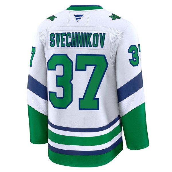 Andrei Svechnikov Carolina Hurricanes  Throwback Premium Jersey - White/Black