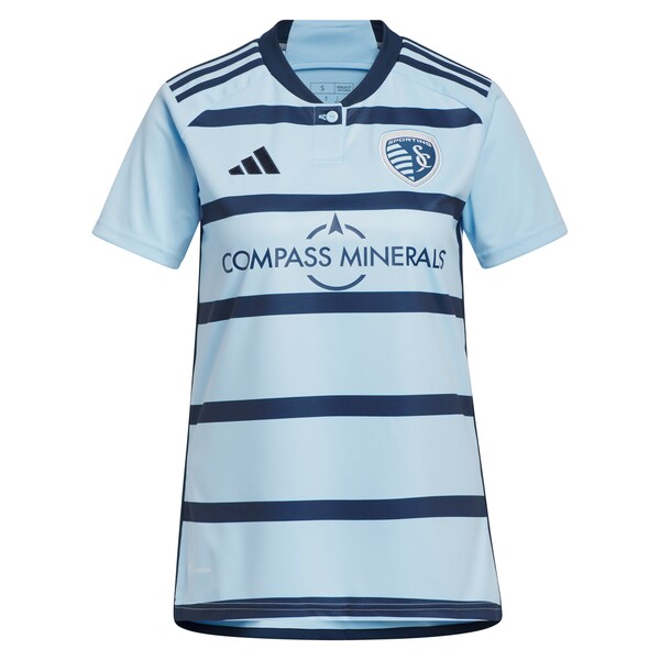 Alan Pulido Sporting Kansas City adidas Women's 2024 Hoops 4.0 Replica Player Jersey - Light Blue