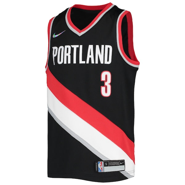 C.J. McCollum Portland Trail Blazers Nike Youth 2021/22 Diamond Swingman Jersey - Icon Edition - Black