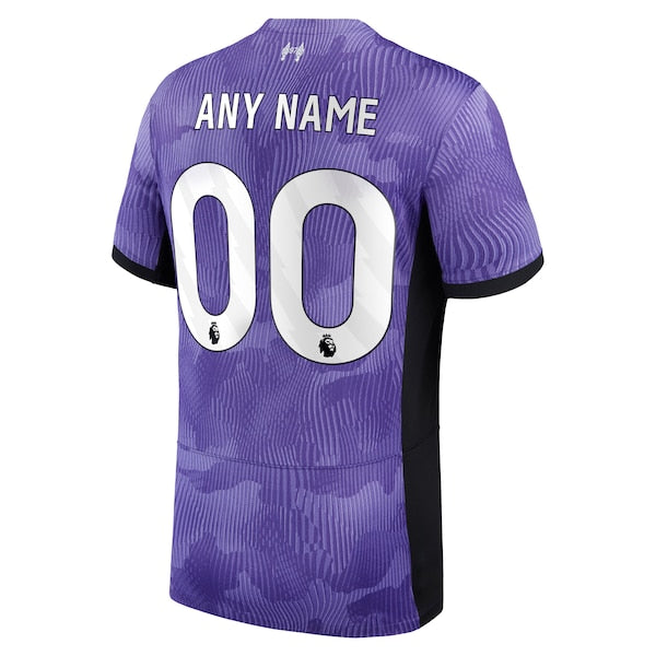 Liverpool Nike Youth 2023/24 Third Stadium Replica Custom Jersey - Purple