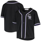 Youth Black Colorado Rockies MLB Team Jersey