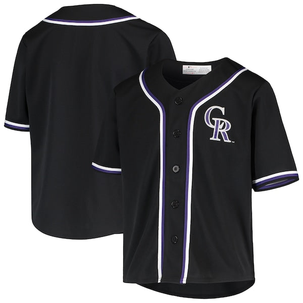 Youth Black Colorado Rockies MLB Team Jersey