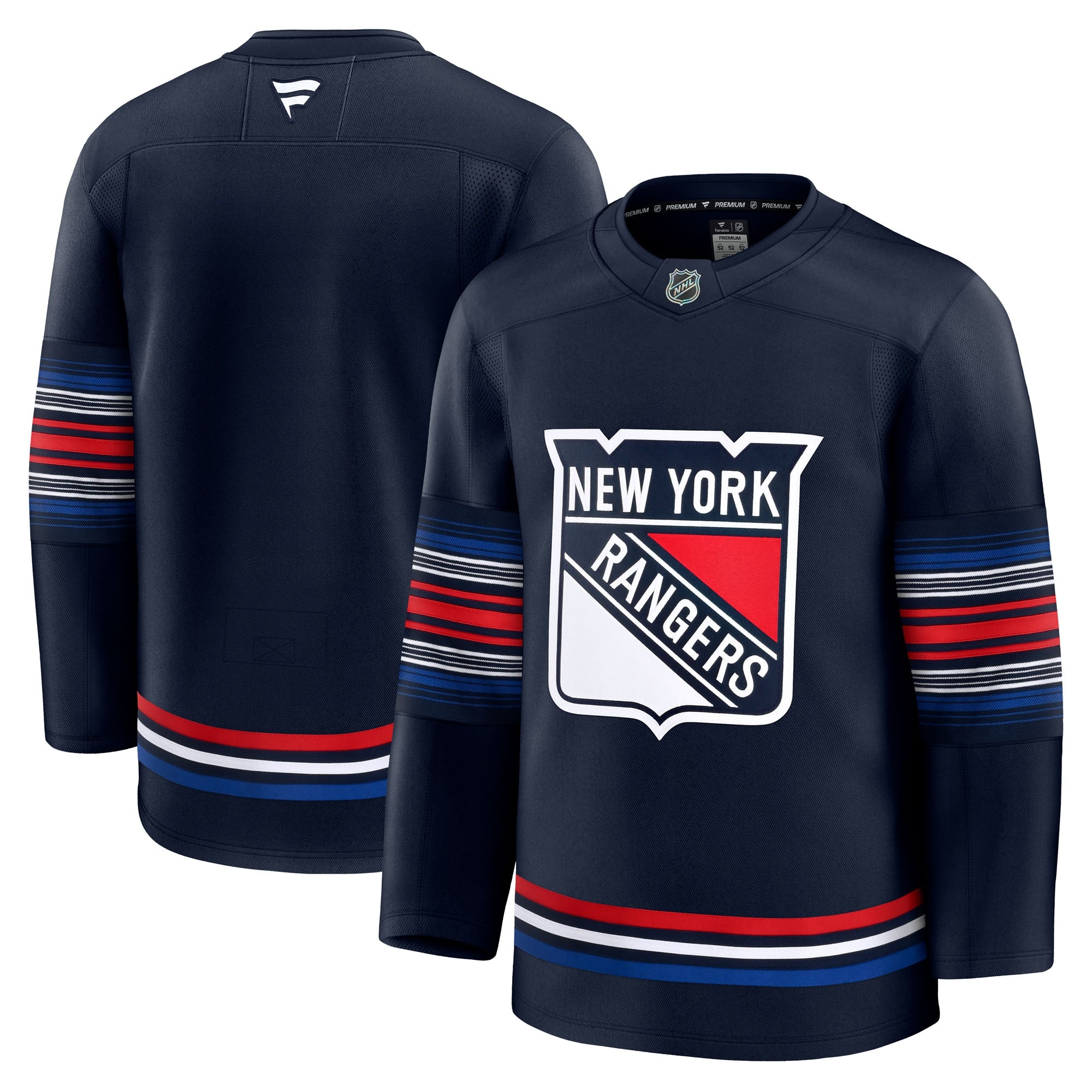New York Rangers  Away Premium Jersey - White/Navy/Blue