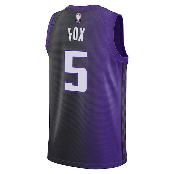 De'Aaron Fox Sacramento Kings Jordan Brand Unisex Swingman Jersey - Statement Edition - Purple