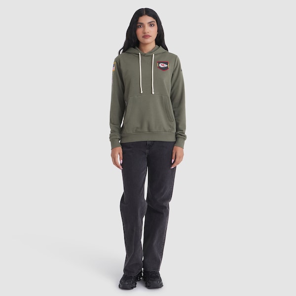 Kansas City Chiefs Nike Women's 2025 Salute to Service Sideline Standard Issue Dri-FIT Hoodie - Olive