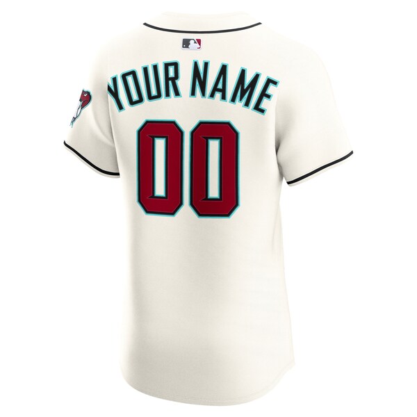 Arizona Diamondbacks Nike Home Elite Custom Jersey - Cream