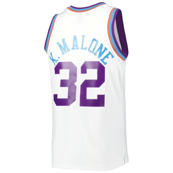 Karl Malone Utah Jazz 1991/92 Hardwood Classics Reload 3.0 Swingman Jersey - White