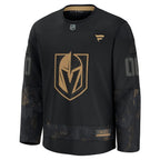 Vegas Golden Knights  2024 Military Appreciation Personalized Long Sleeve Practice Jersey - Black