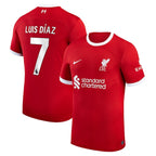 Luis Diaz Liverpool Nike 2023/24 Home Replica Player Jersey - Red