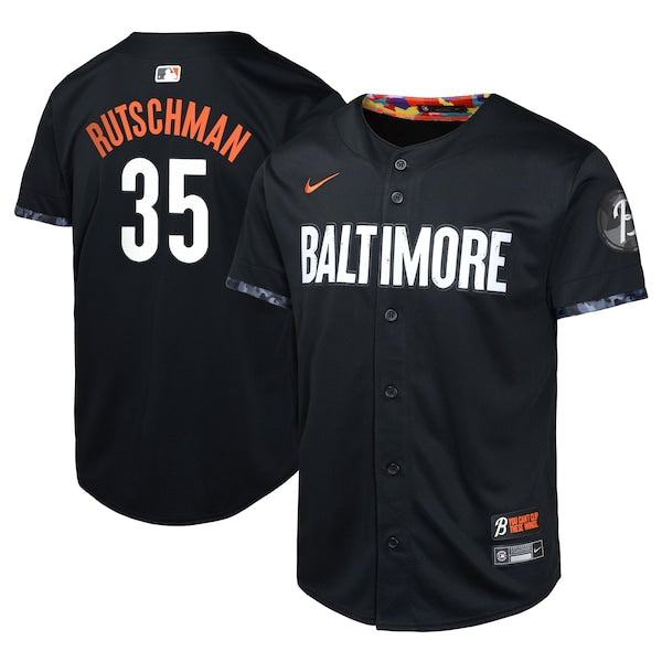 Adley Rutschman Baltimore Orioles Nike Youth City Connect Limited Player Jersey - Black