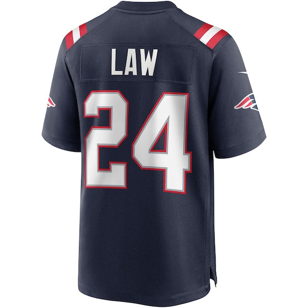 Ty Law New England Patriots Nike Game Retired Player Jersey - Navy/Red