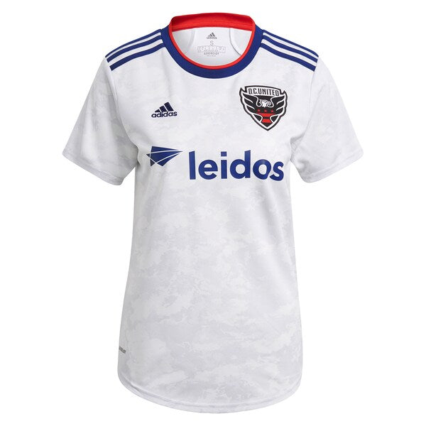 Edison Flores D.C. United adidas Women's 2021 The Marble Replica Player Jersey - White