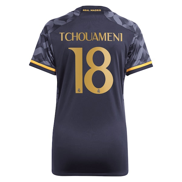 Aurélien Tchouaméni Los Merengues adidas Women's 2023/24 Away Replica Player Jersey - Navy/White