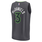 Jaden McDaniels Minnesota Timberwolves  Youth Fast Break Replica Player Jersey - Statement Edition - Black