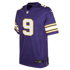 J.J. McCarthy Minnesota Vikings Nike Youth Classic Alternate Player Game Jersey - Purple