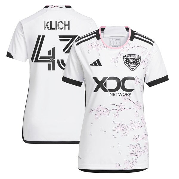 Mateusz Klich D.C. United adidas Women's 2024 The Cherry Blossom Kit Replica Player Jersey - White