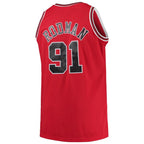 Dennis Rodman Chicago Bulls 1997/98 Big & Tall Hardwood Classics Swingman Jersey - Red