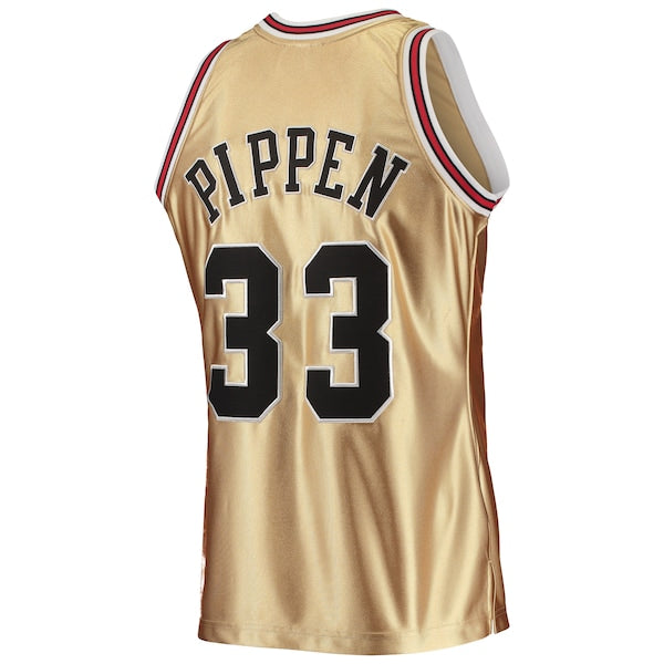 Scottie Pippen Chicago Bulls 75th Anniversary 1997/98 Hardwood Classics Swingman Jersey - Gold