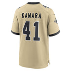 Alvin Kamara New Orleans Saints Nike Youth Gameday Golds Alternate Game Player Jersey - Gold/Black/White