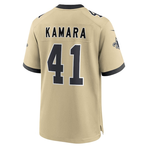 Alvin Kamara New Orleans Saints Nike Youth Gameday Golds Alternate Game Player Jersey - Gold/Black/White