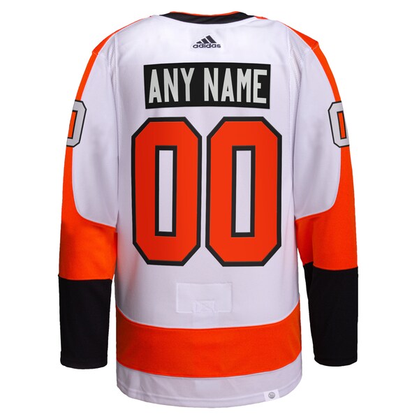 Philadelphia Flyers adidas  Away  Primegreen Authentic Custom Jersey - White