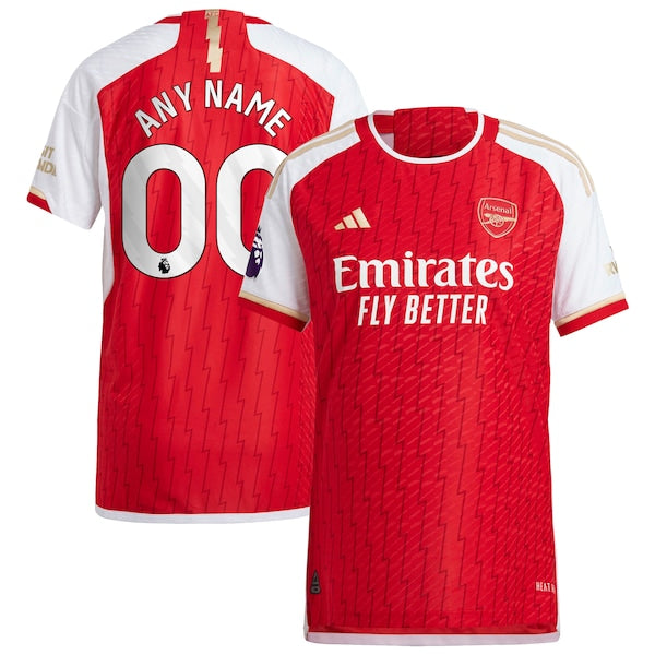 Arsenal adidas 2023/24 Home Authentic Custom Jersey - Red