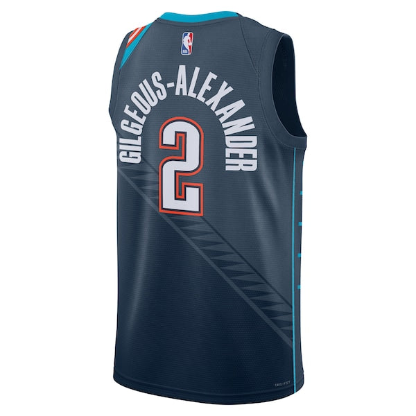Shai Gilgeous-Alexander Oklahoma City Thunder Nike Unisex 2025/26 Swingman Jersey - Navy - City Edition