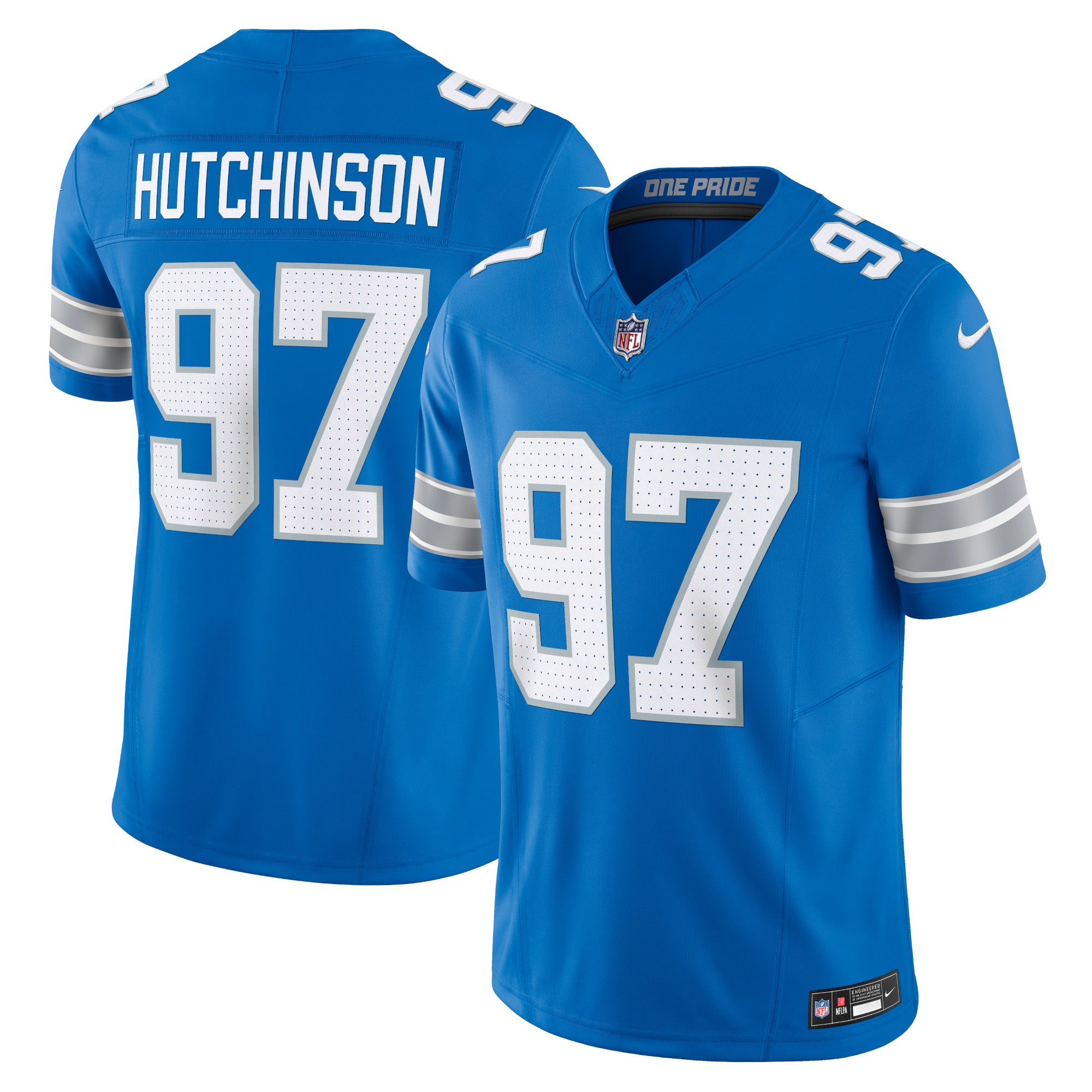 Aidan Hutchinson Detroit Lions Nike 2nd Alternate Vapor F.U.S.E. Limited Jersey - Black