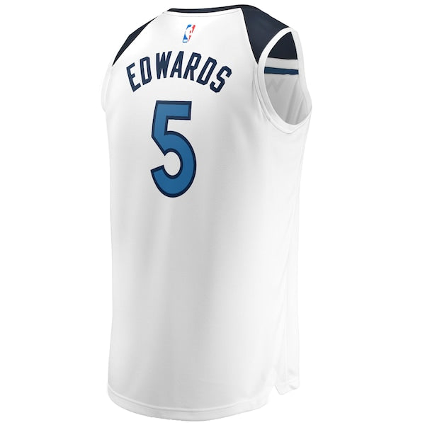 Anthony Edwards Minnesota Timberwolves  Youth Fast Break Replica Player Jersey - Association Edition - White