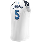 Anthony Edwards Minnesota Timberwolves  Youth Fast Break Replica Player Jersey - Association Edition - White