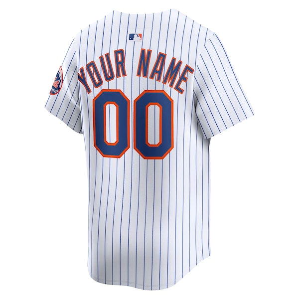 New York Mets Nike Home Limited Custom Jersey - White