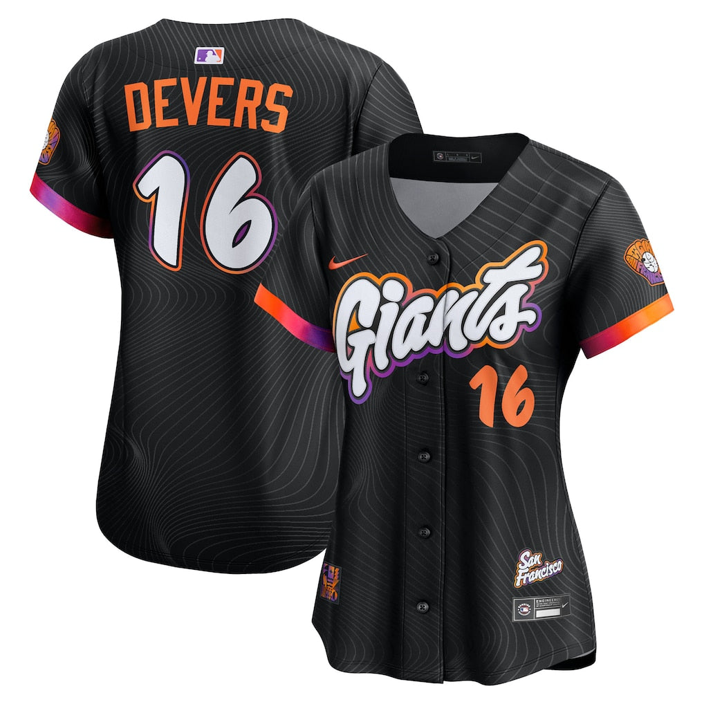 Rafael Devers San Francisco Giants Nike Women's 2025 City Connect Limited Player Jersey - Black