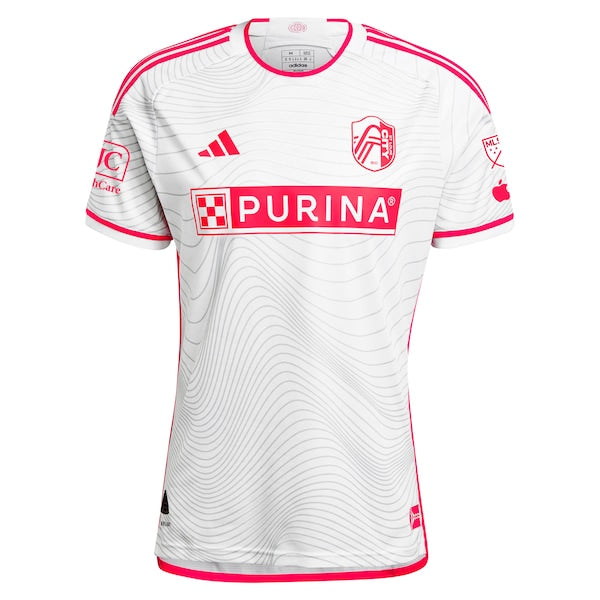 St. Louis City SC adidas 2024 The Confluence Kit Authentic Jersey - White